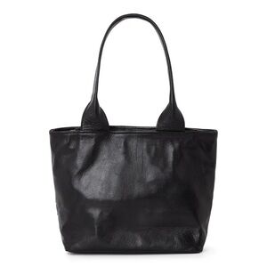 Ismad London Black Leather Tote Bag